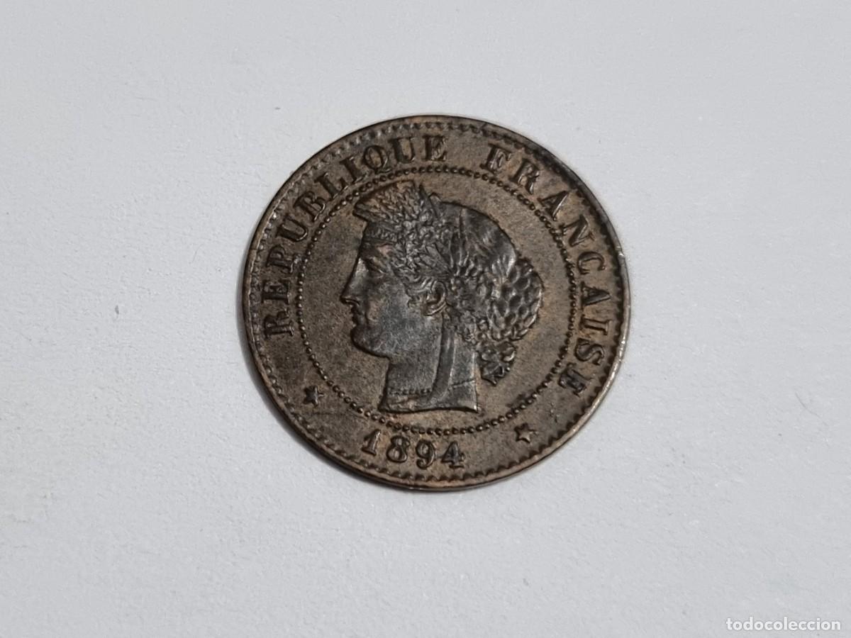 Monedas antiguas de Europa: Antigua Moneda Francesa Francia 1 Centimo 1894 Coleccionista