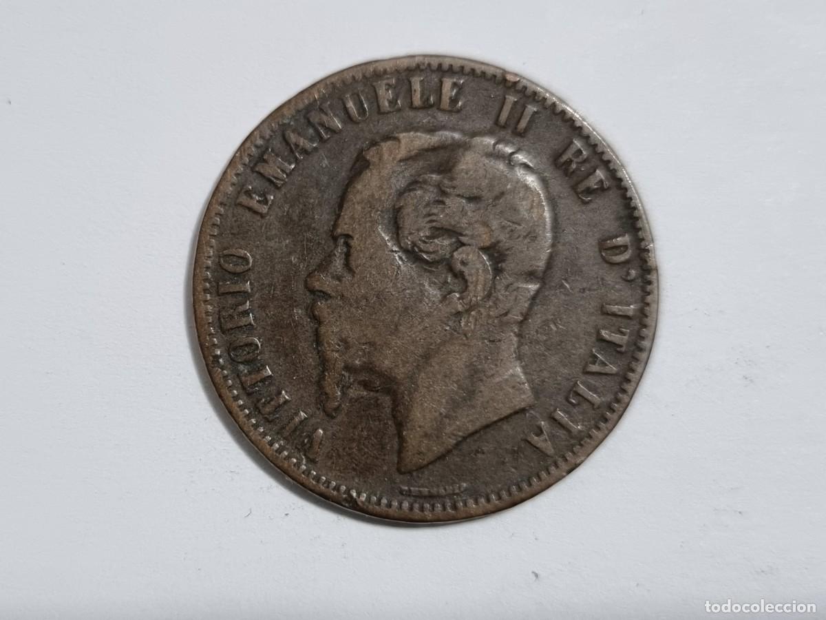 Monedas antiguas de Europa: Antigua Moneda Italiana Italia 10 Centesimi Centimos 1867 Coleccionista