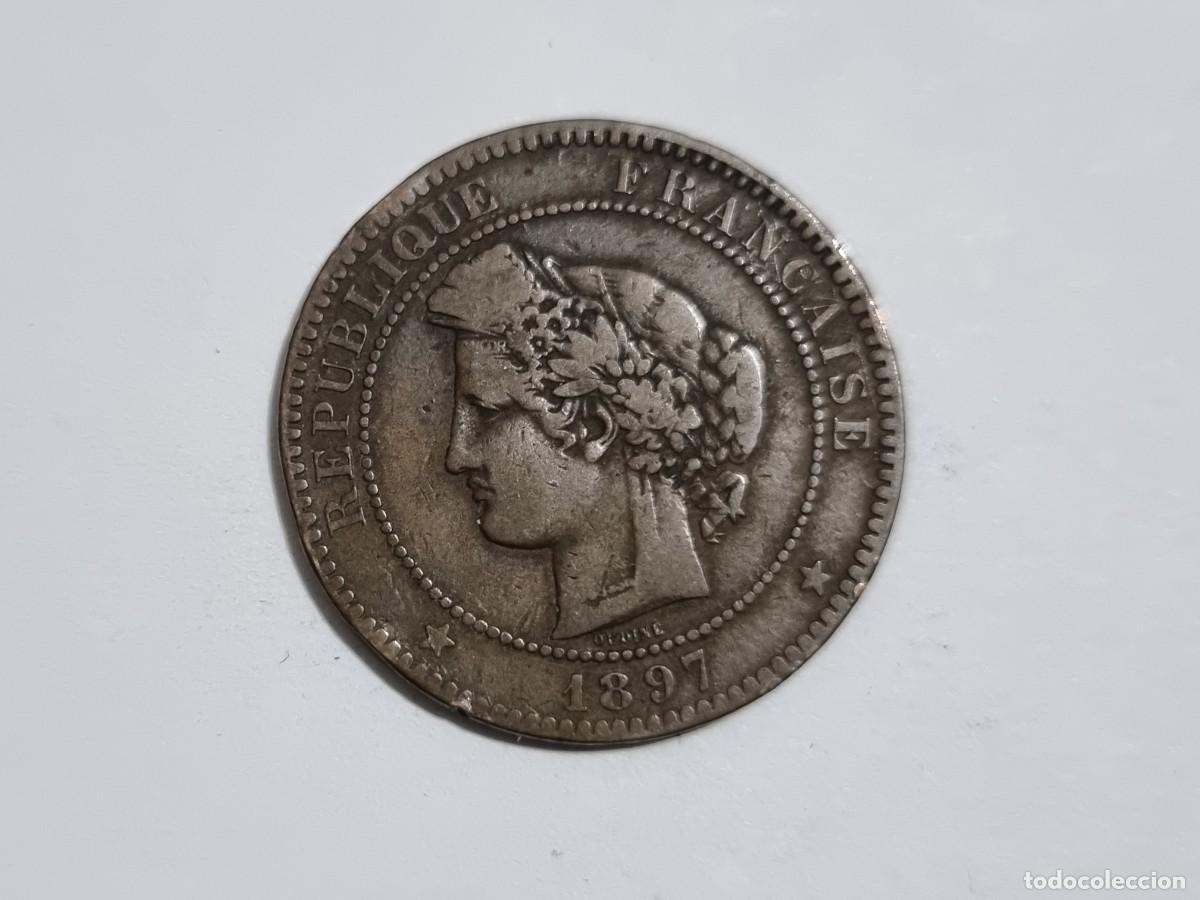 Monedas antiguas de Europa: Antigua Moneda Francesa Francia 10 A Centimos 1897 Coleccionista