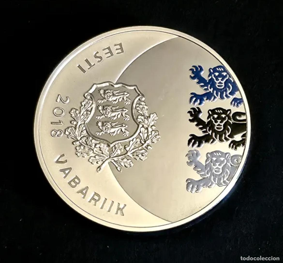 Monedas antiguas de Europa: 15 Euros Plata Estonia 2.018. Edici&oacute;n Especial &rdquo;Jaan T&ouml;nisson&rdquo;