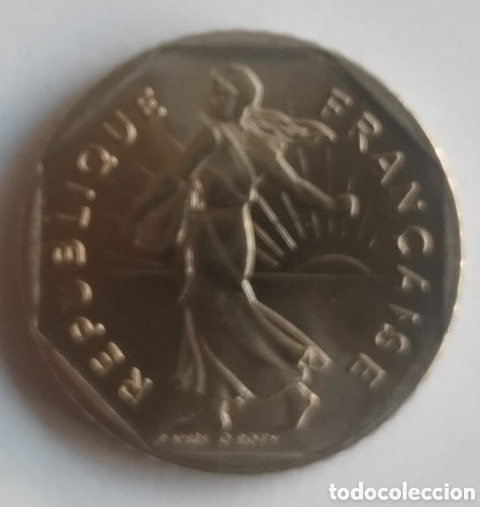 Monedas antiguas de Europa: MONEDA DE FRANCIA DE 2 FRANCOS 1979 (FOTO)