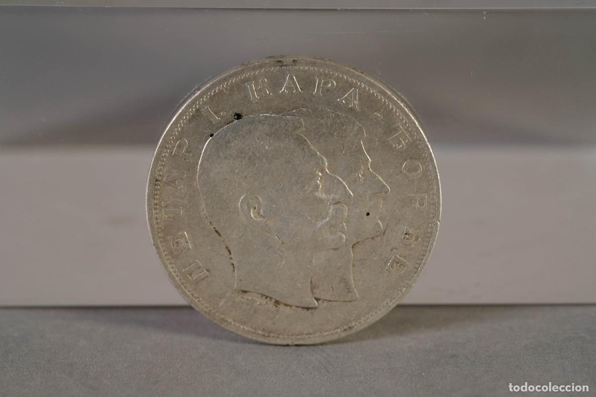 Monedas antiguas de Europa: MONEDA DE PLATA 5 DINARES SERBIA 1904