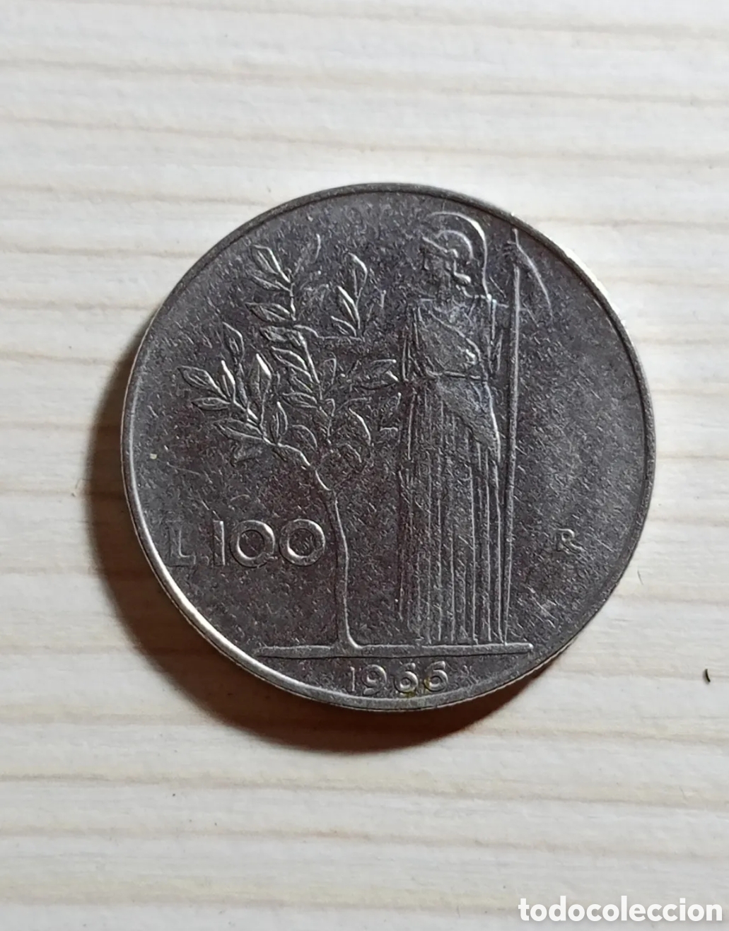 Monete antiche di Europa: Moneda 100 Liras 1966 - Italia