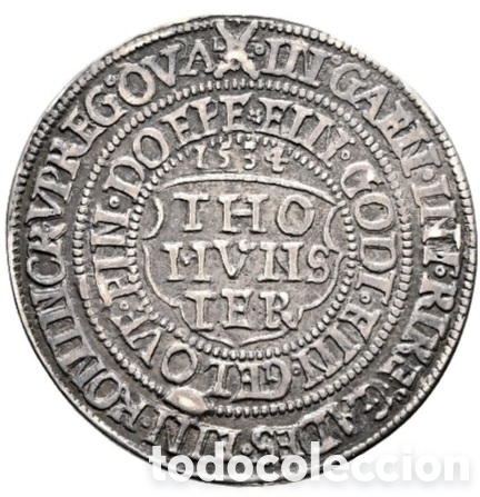 Monedas antiguas de Europa: Muy raro thaler y medio de 43,92 gr en plata a&ntilde;o 1534 acu&ntilde;ada en M&uuml;nster