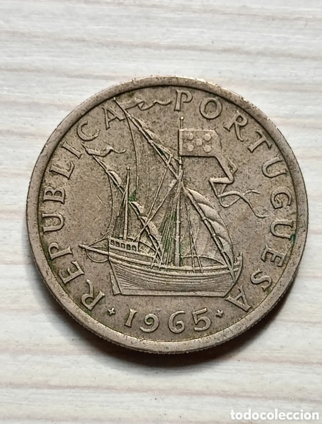 Monete antiche di Europa: Moneda, Portugal, 5 Escudos, 1965