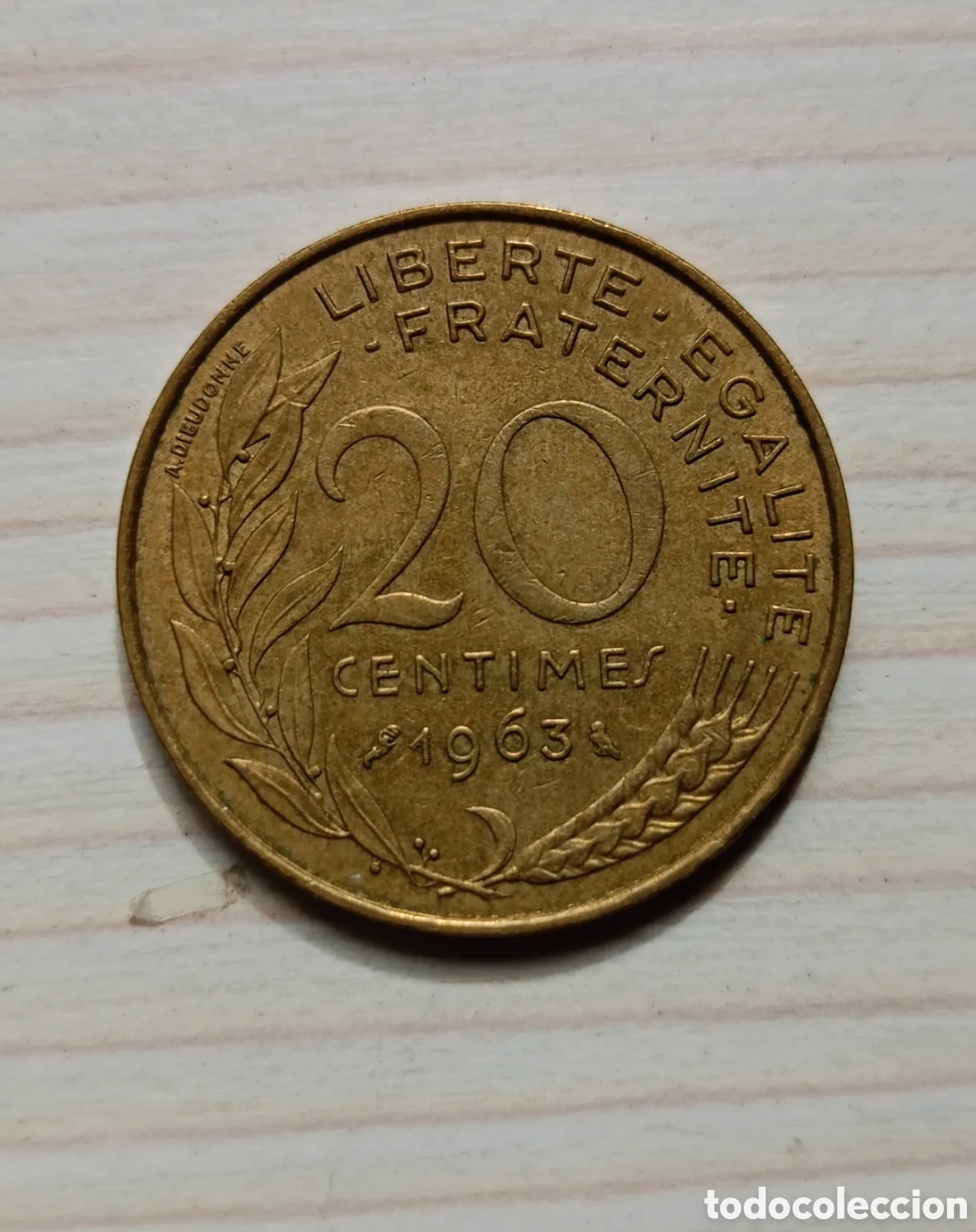 Monete antiche di Europa: Moneda, Francia, 20 Centimes, 1963