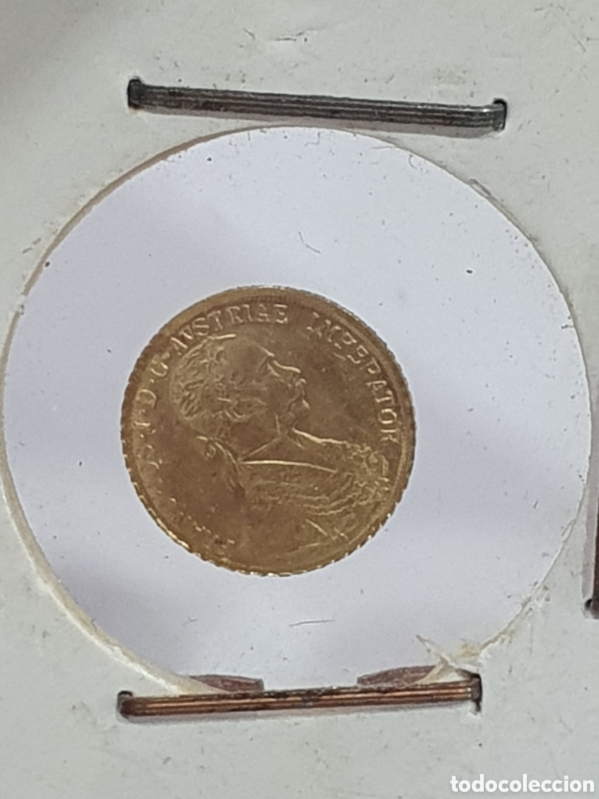 Alte M&uuml;nzen aus Europa: Moneda oro 22K HGE. Electroplateada. Austria. (L128)