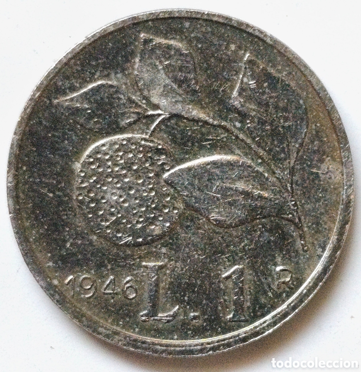 Monedas antiguas de Europa: Italia, Replica 1 Lira 1946 (FAC SIMILE) escaso