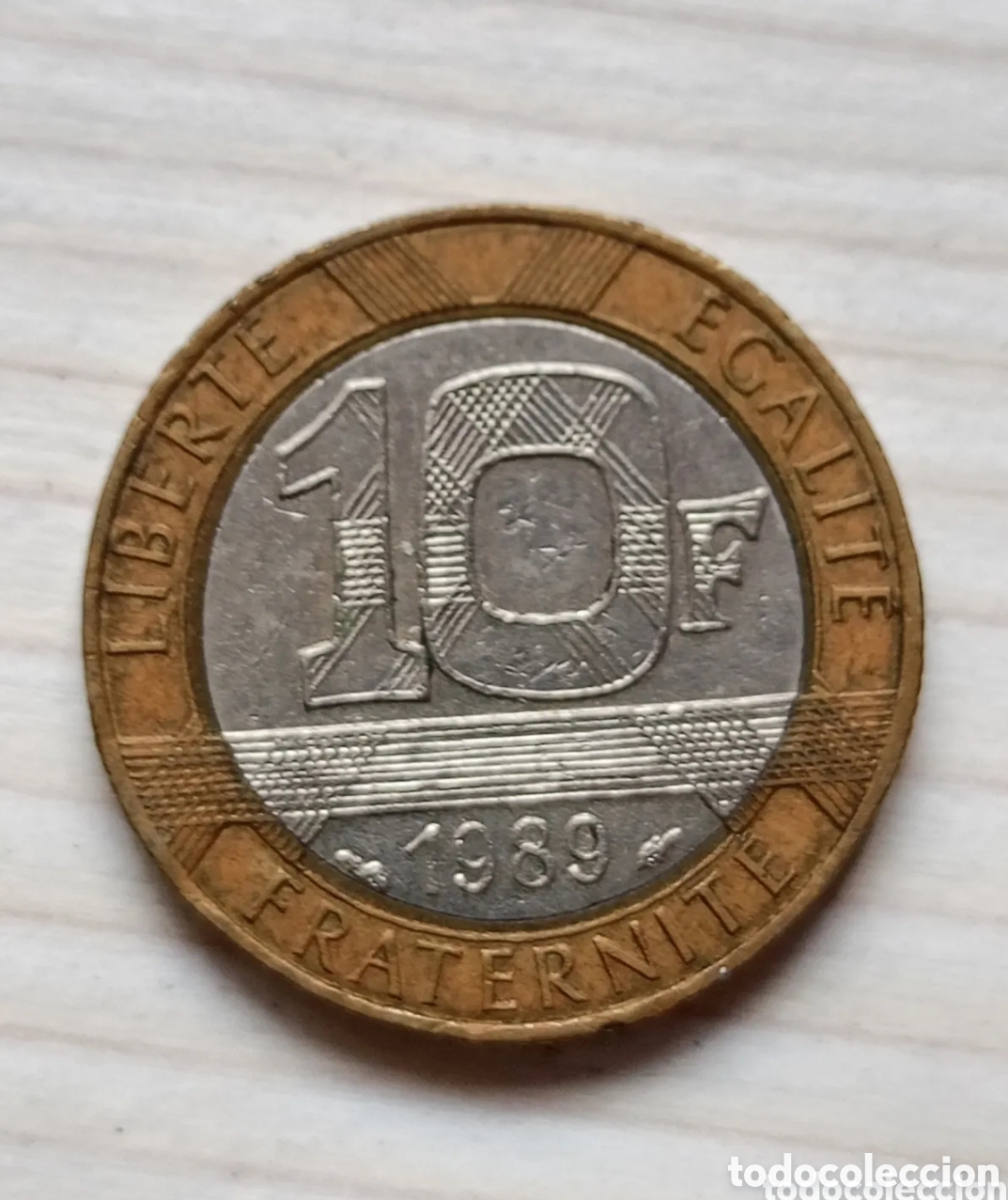 Old Coins of Europe: Moneda 10 Francs 1989 Francia Francos