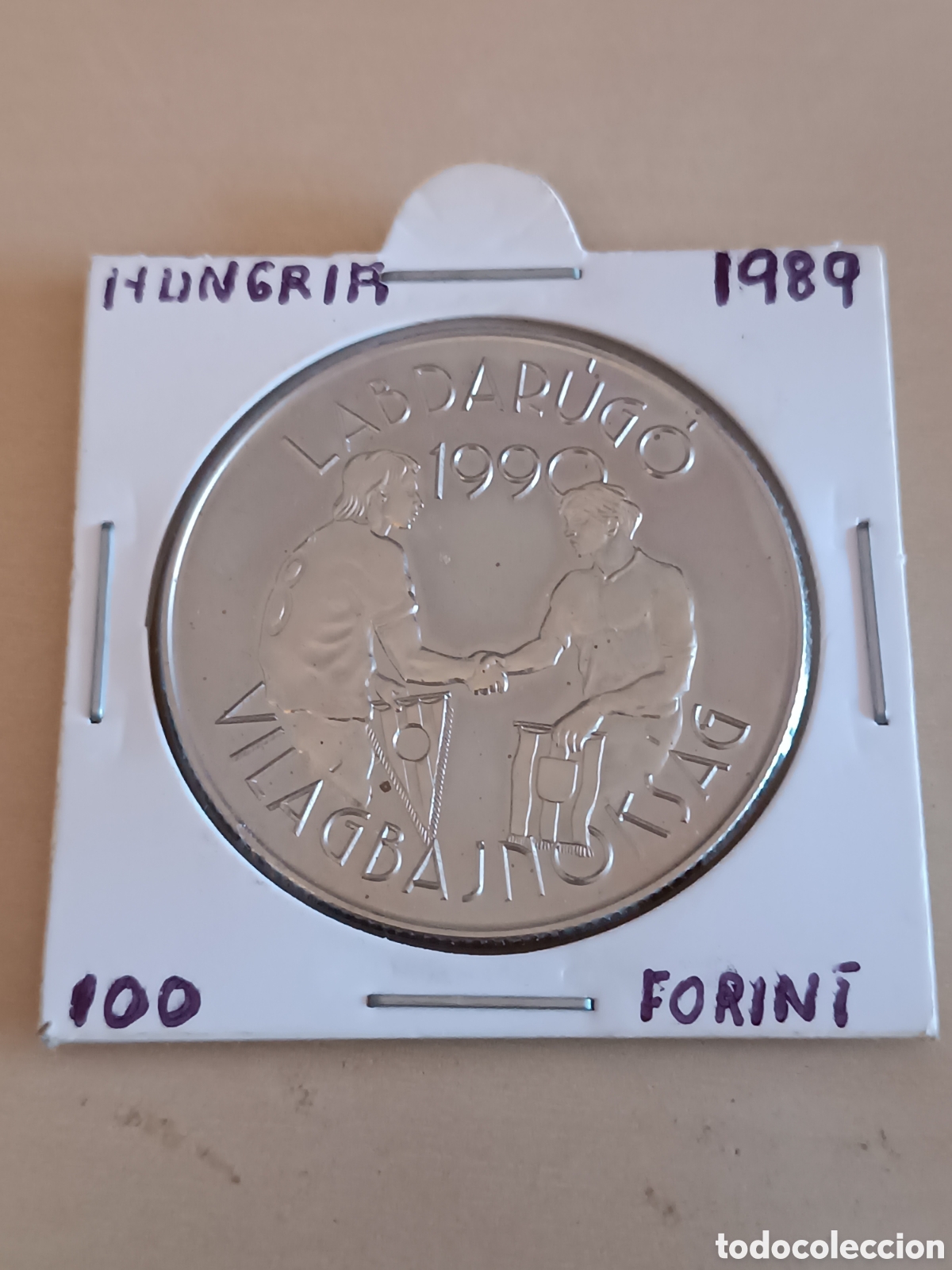 Monedas antiguas de Europa: 100 Forint de Hungr&iacute;a 1989