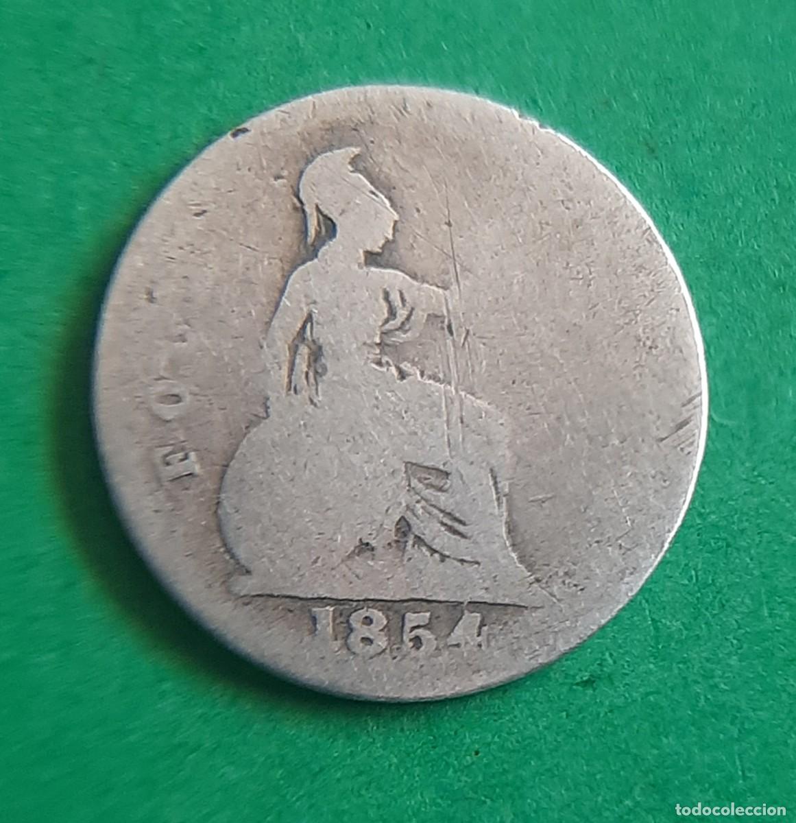Monedas antiguas de Europa: (R.UNIDO)(1854)(PLATA) 4 PENCE REINA VICTORIA