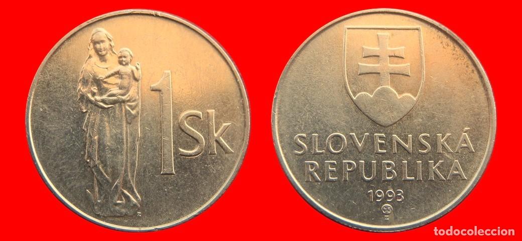 Monedas antiguas de Europa: 1 CORONA 1993 ESLOVAQUIA SLOVAKIA-144927