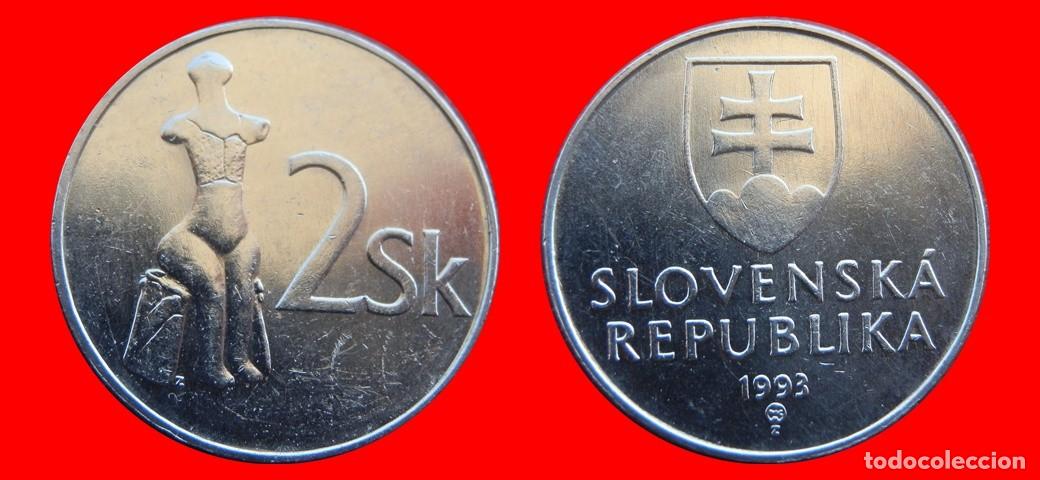 Monedas antiguas de Europa: 2 CORONAS 1993 ESLOVAQUIA SLOVAKIA-144928
