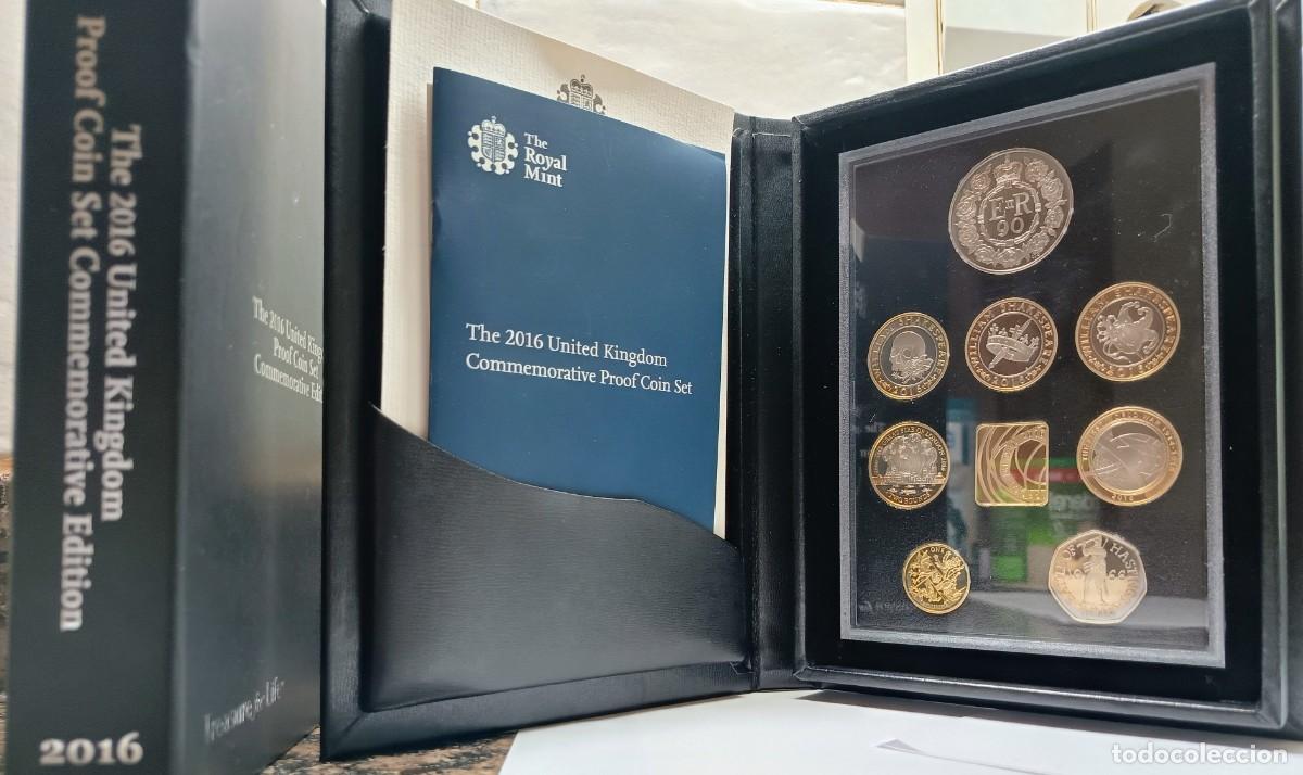 Monedas antiguas de Europa: GRAN BRETA&Ntilde;A. UK. SET EN ESTUCHE DE LUJO 2016 PROOF. 8 MONEDAS COMMEMORATIVAS. EDICI&Oacute;N LIMITADA.