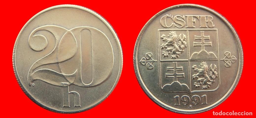 Monedas antiguas de Europa: 20 HALERU 1991 CHECOSLOVAQUIA-144952