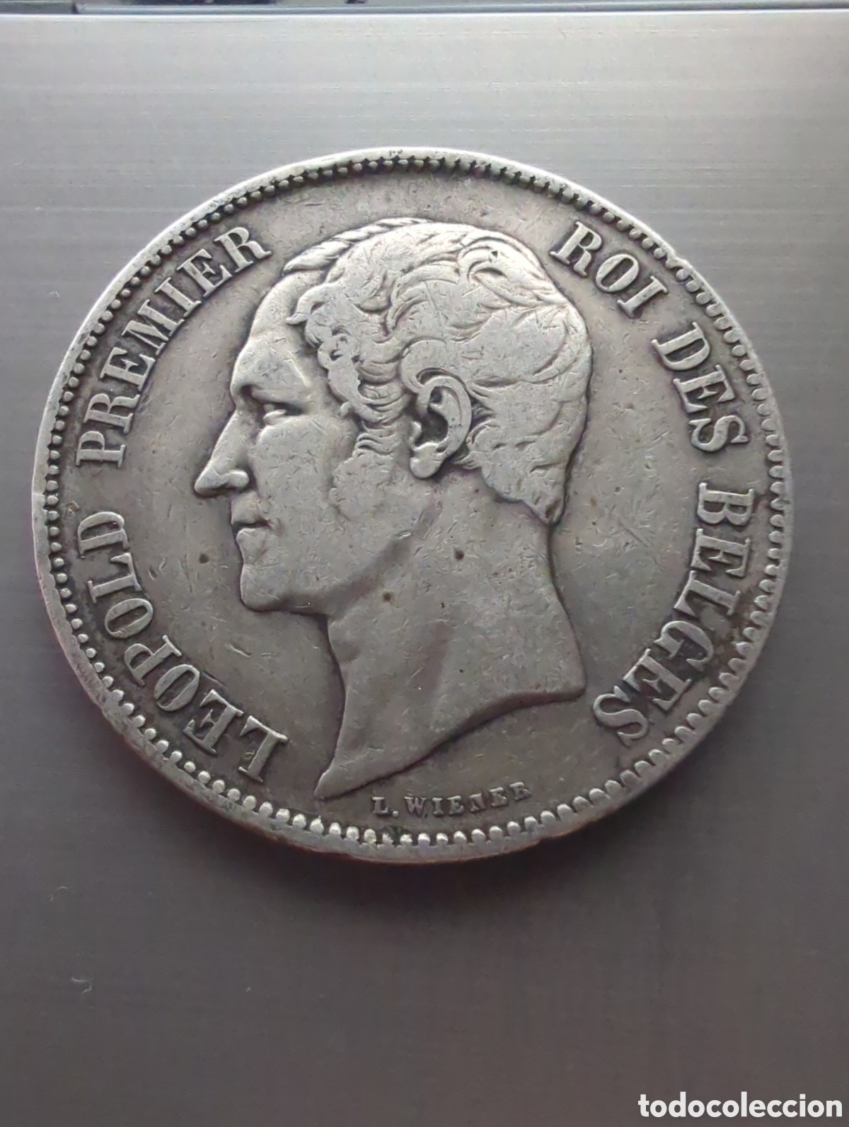 Monedas antiguas de Europa: B&eacute;lgica 5 francos 1850 plata