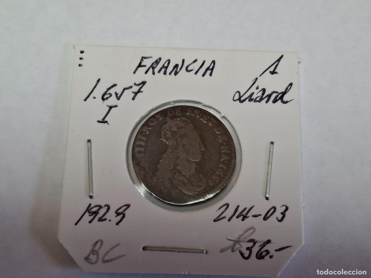 Monedas antiguas de Europa: 1 LIARD de 1657 I KM 192.9 FRANCIA en BC