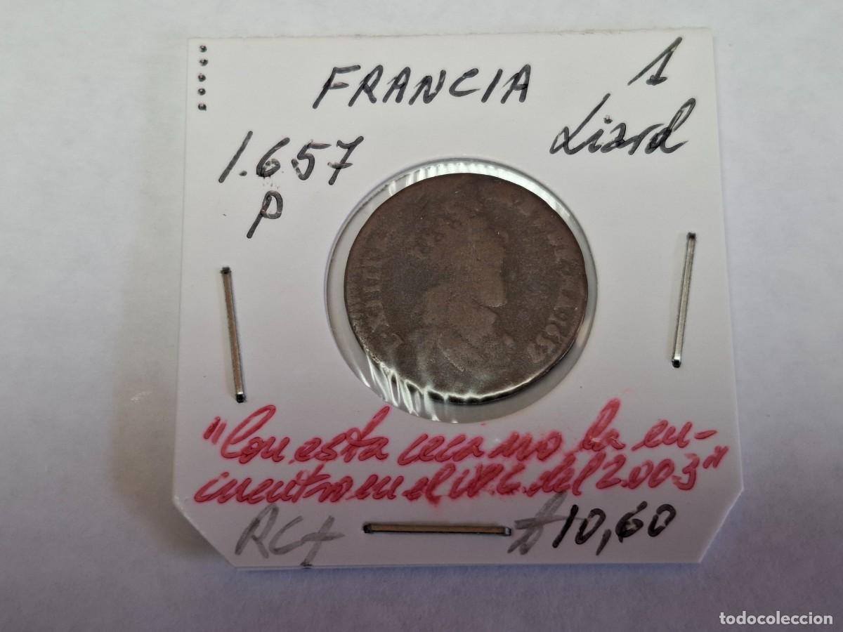 Monedas antiguas de Europa: 1 LIARD de 1657 P FRANCIA en RC+