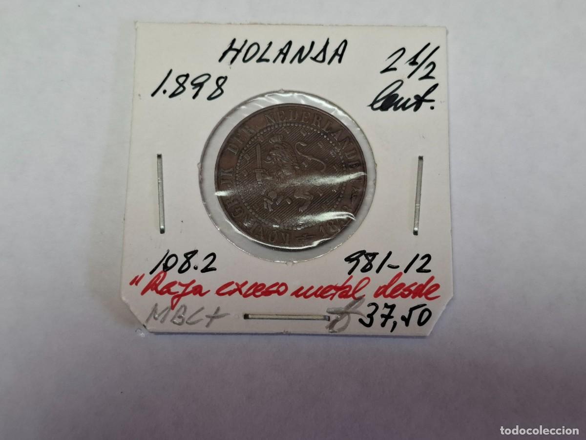 Monedas antiguas de Europa: 2 1/2 CENTS de 1898 KM 108.2 HOLANDA en MBC+