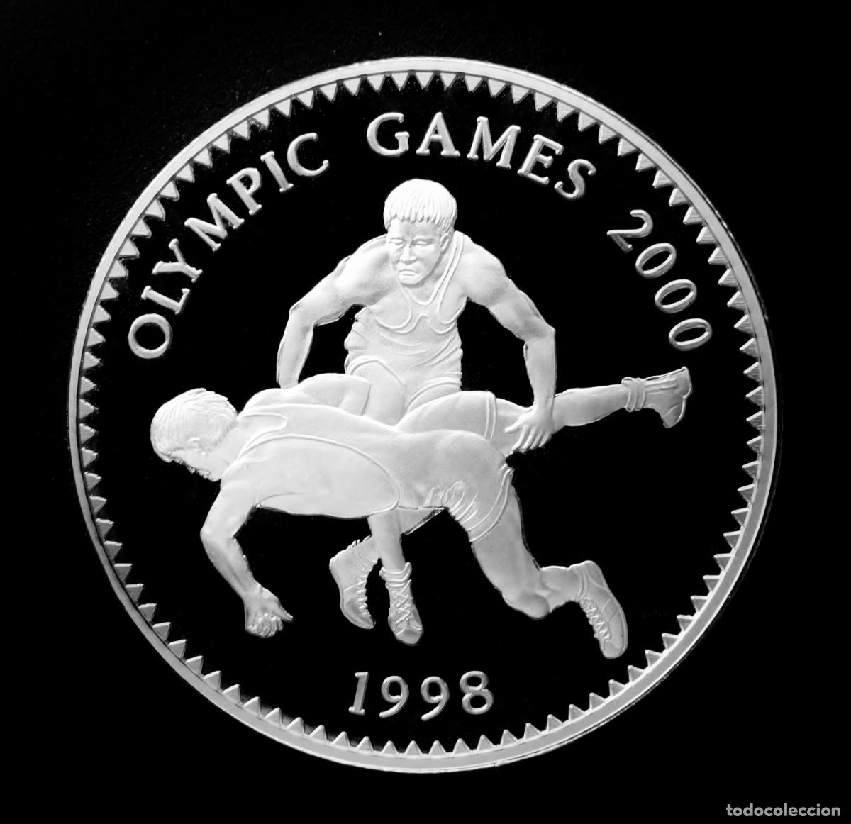 Monedas antiguas de Europa: MONGOLIA 500 TUGRIK 1998 - JJOO. PLATA PROOF. ESCASA