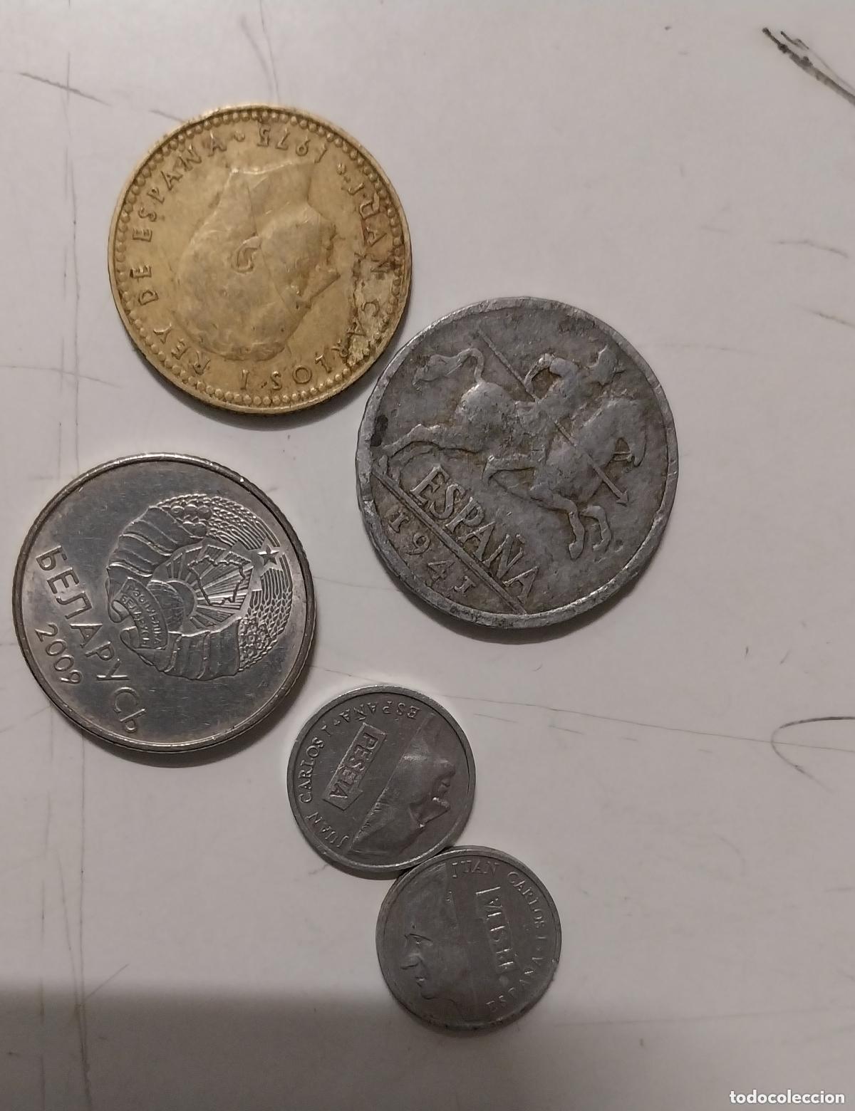 Monedas antiguas de Europa: lote de cuatro monedas