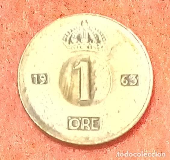 Monedas antiguas de Europa: MONEDA DE SUECIA 1963 - 1 ORE - BRONCE