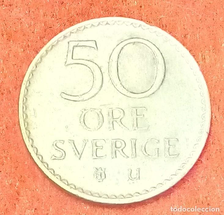 Monedas antiguas de Europa: MONEDA DE SUECIA 1973 - 50 ORE - COBRE-N&Iacute;QUEL (2)