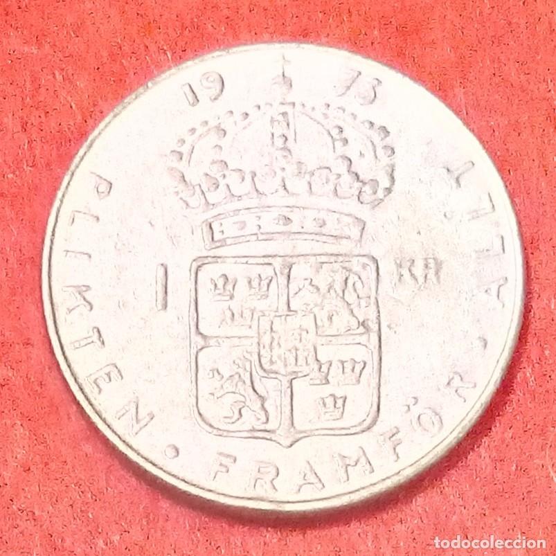 Monedas antiguas de Europa: MONEDA DE SUECIA 1973 - 1 CORONA - COBRE-N&Iacute;QUEL