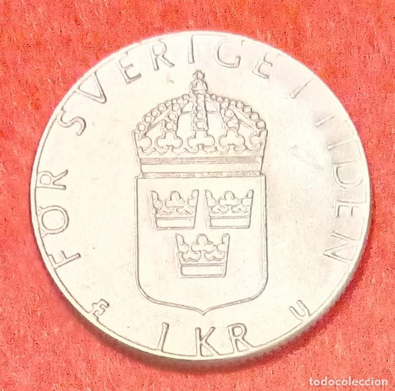 Monedas antiguas de Europa: MONEDA DE SUECIA 1982 - 1 CORONA - COBRE-N&Iacute;QUEL