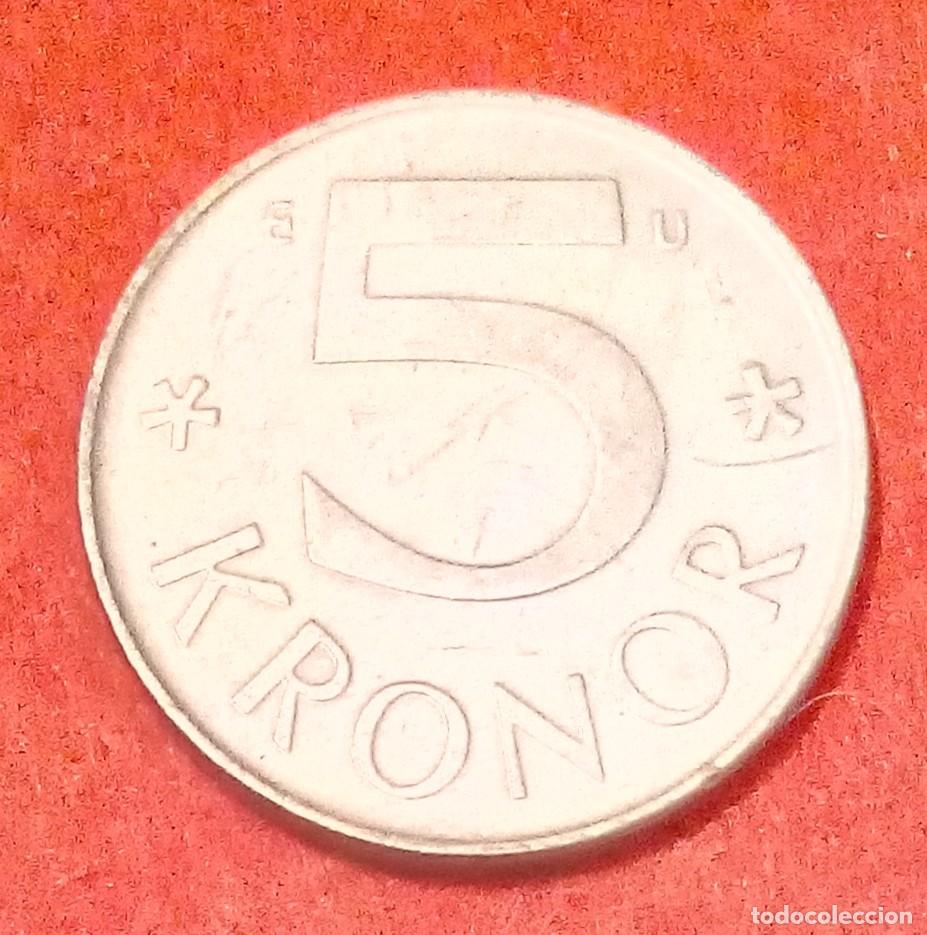 Monedas antiguas de Europa: MONEDA DE SUECIA 1983 - 5 CORONAS - COBRE-N&Iacute;QUEL
