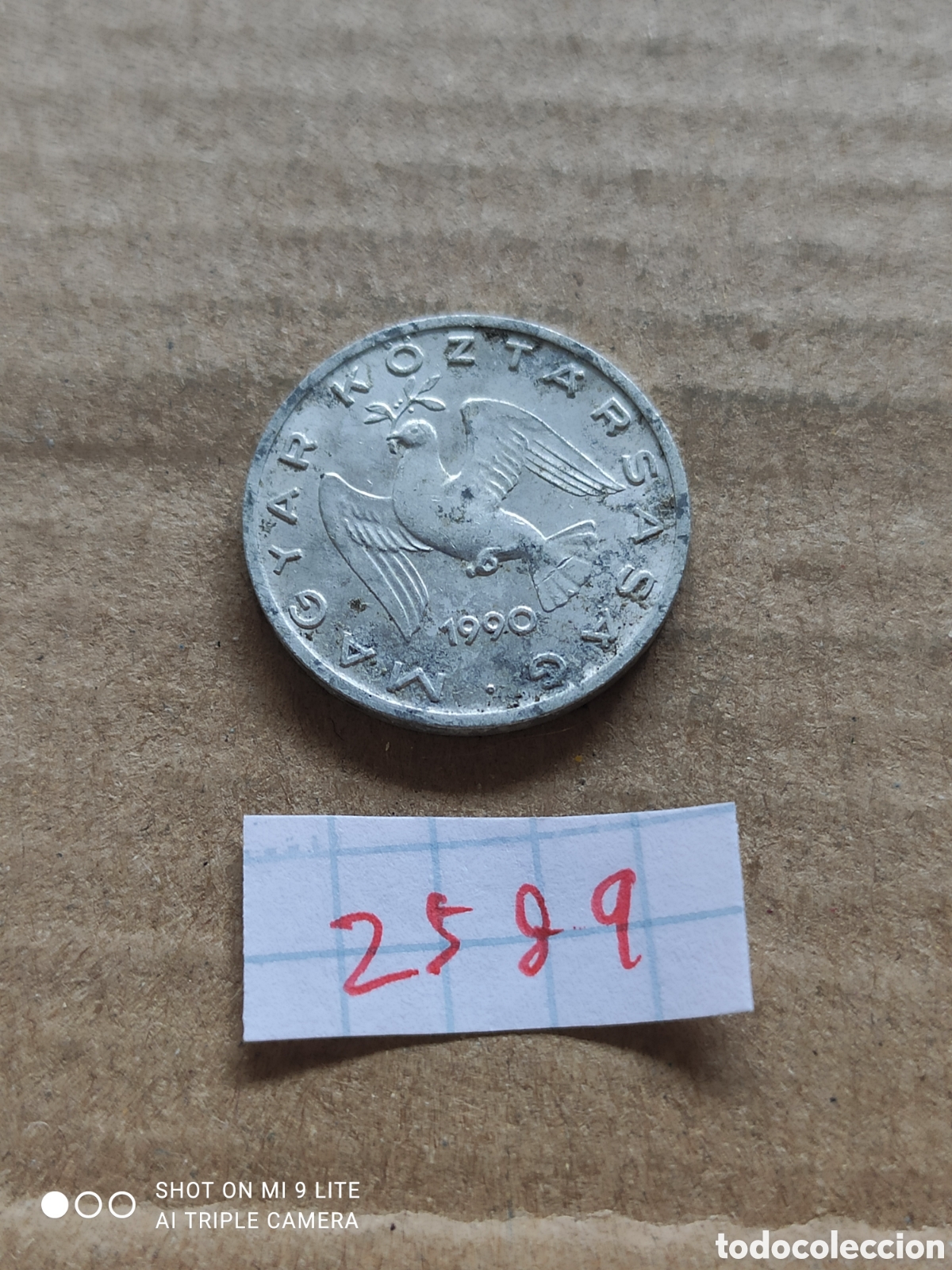 Monedas antiguas de Europa: Moneda h&uacute;ngara, 10 filler a&ntilde;o 1990