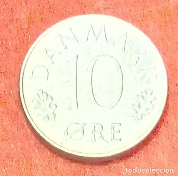 Monedas antiguas de Europa: MONEDA DE DINAMARCA 1974 - 10 ORE - COBRE-N&Iacute;QUEL