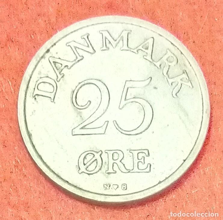 Monedas antiguas de Europa: MONEDA DE DINAMARCA 1949 - 25 ORE - COBRE-N&Iacute;QUEL