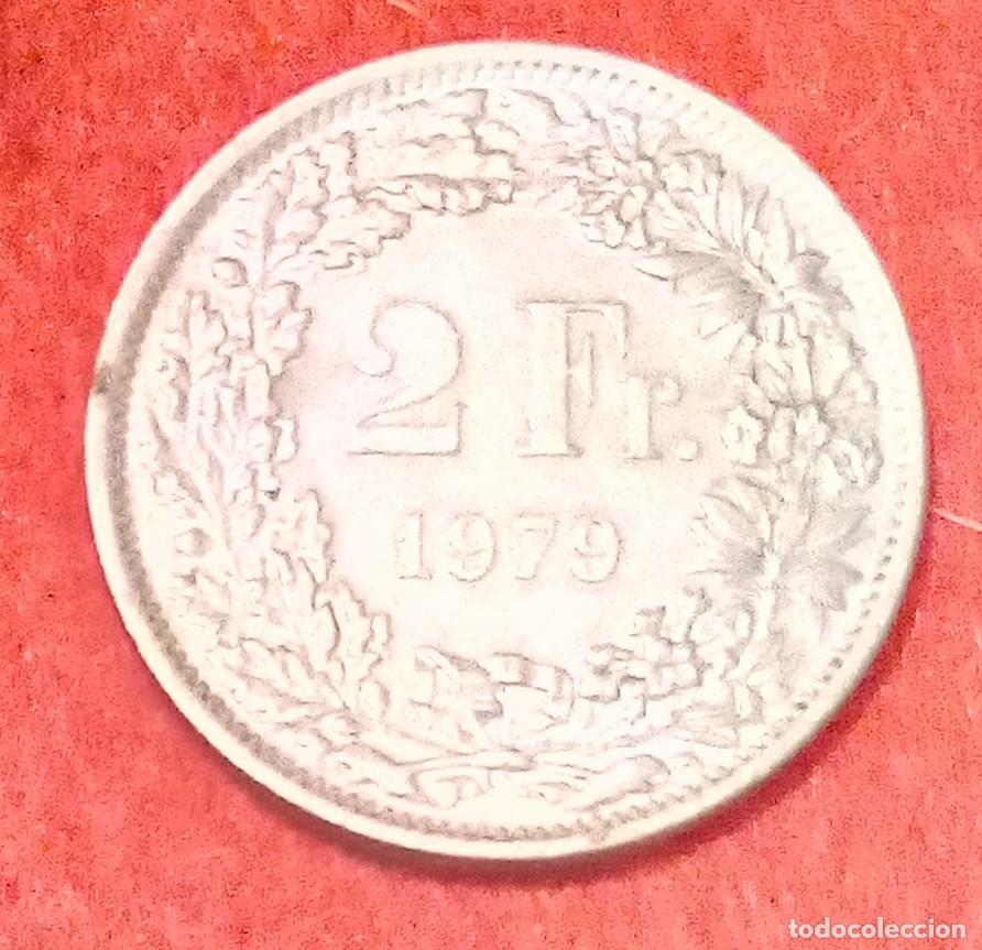 Monedas antiguas de Europa: MONEDA DE SUIZA 1979 - 2 FRANCOS - CUPRON&Iacute;QUEL