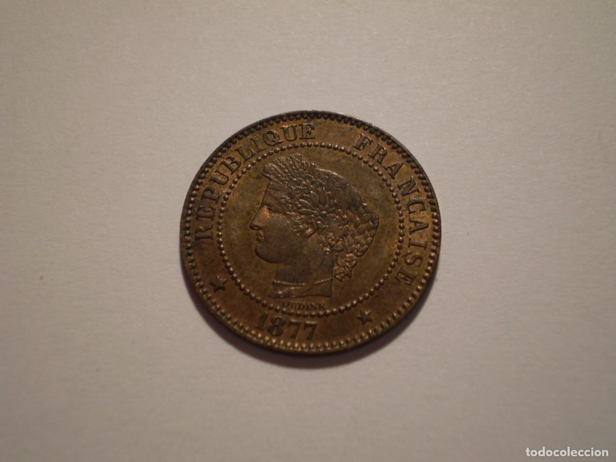 Monedas antiguas de Europa: 8SAY13 France 1877A 2 centimes Ceres SPL