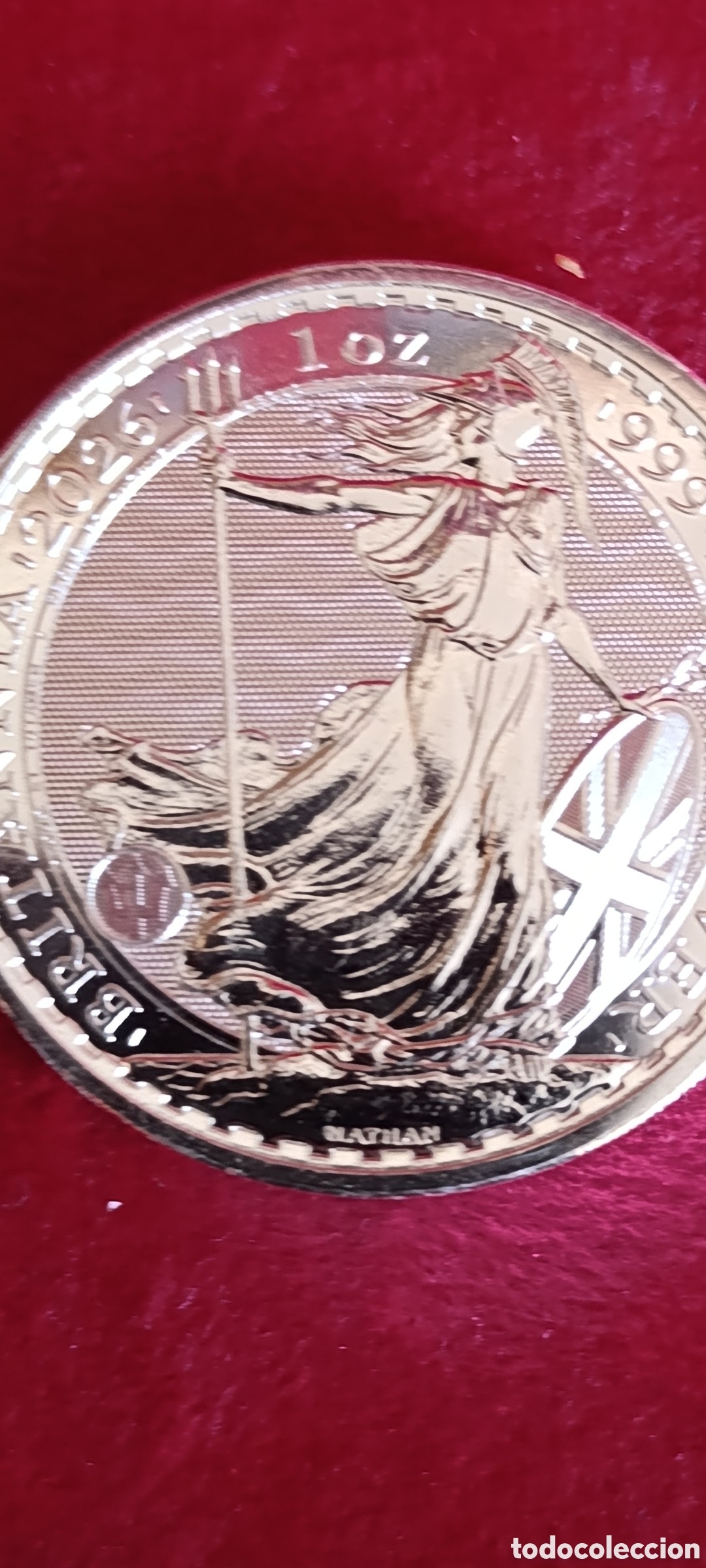 Monedas antiguas de Europa: &rdquo;Britannia 5&rdquo; 1 oz Plata .999 &mdash; 2026 &mdash; Reino Unido &mdash; Sin circular