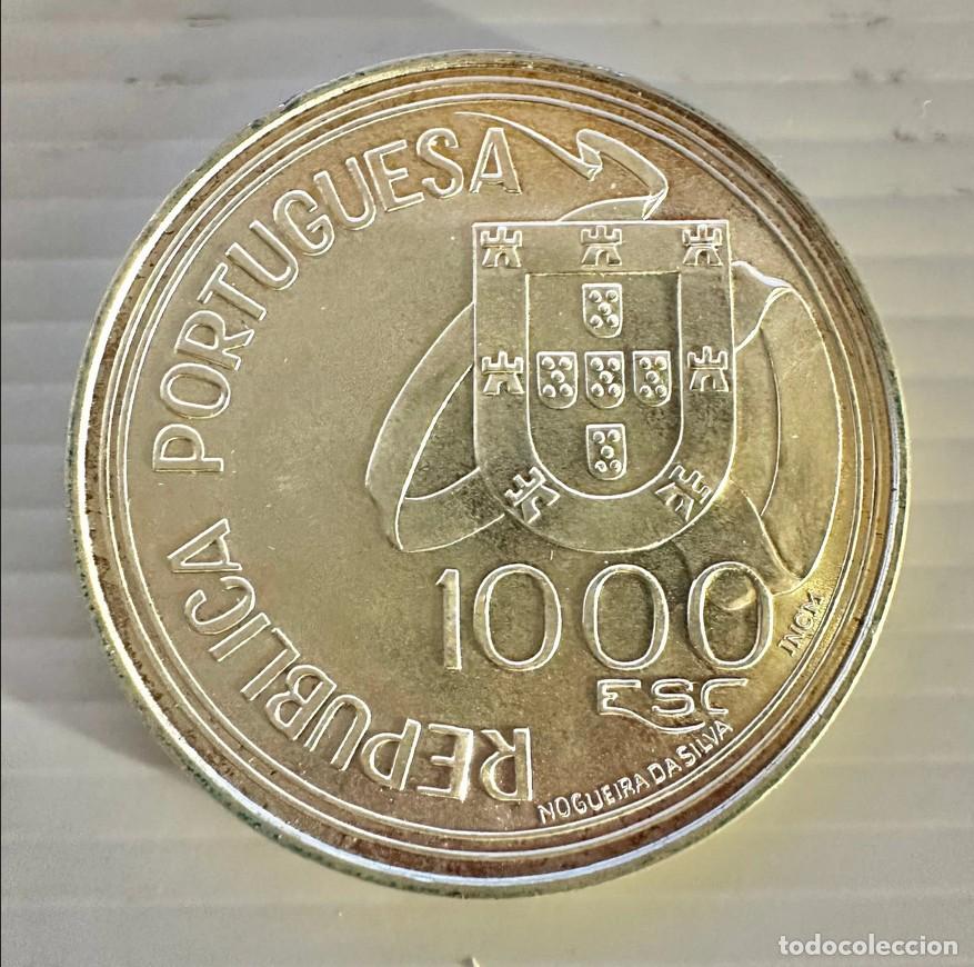 Monedas antiguas de Europa: 1000 Escudos 1994 - Tratado de Tordesilhas (Prata) KM# 666 UNC