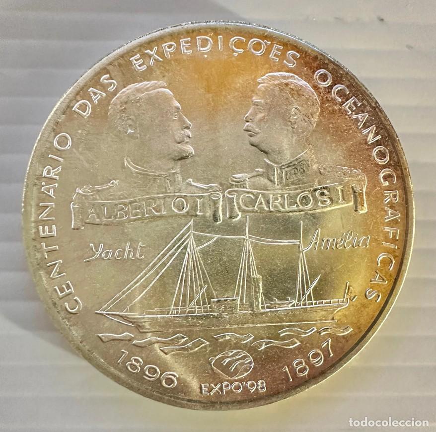 Monedas antiguas de Europa: 1000 Escudos 1997 &ndash; First Oceanographic Exhibitions (Silver) KM# 697 UNC