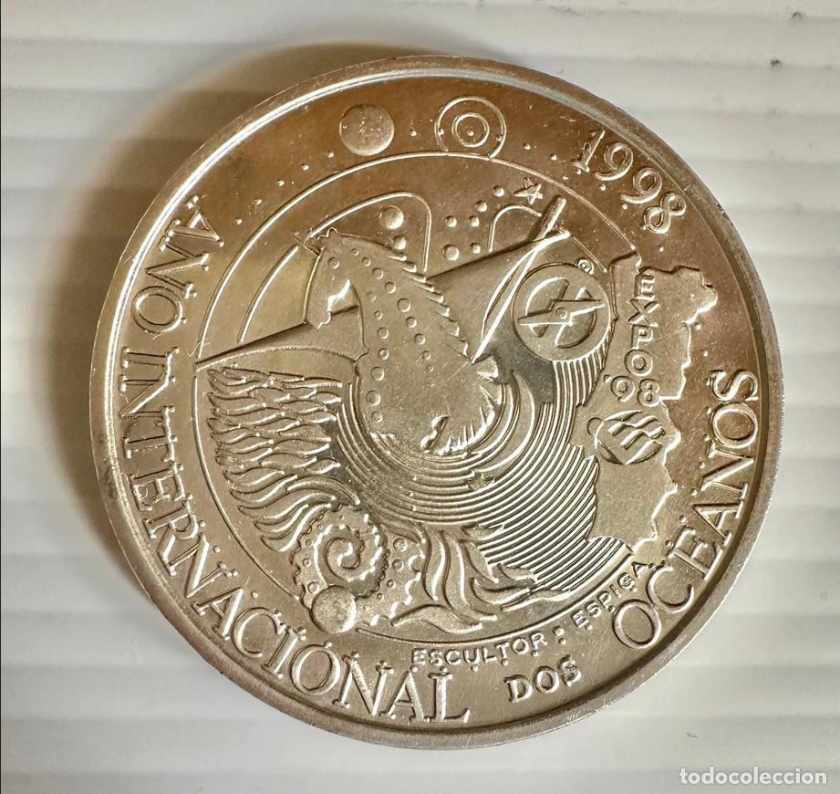 Monedas antiguas de Europa: 1000 Escudos 1998 &ndash; International Year of the Oceans (Silver) KM# 714 UNC
