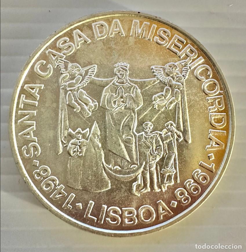 Monedas antiguas de Europa: 1000 Escudos 1998 &ndash; 500th Anniversary of the Santa Casa da Miseric&oacute;rdia (Silver) KM# 715 UNC