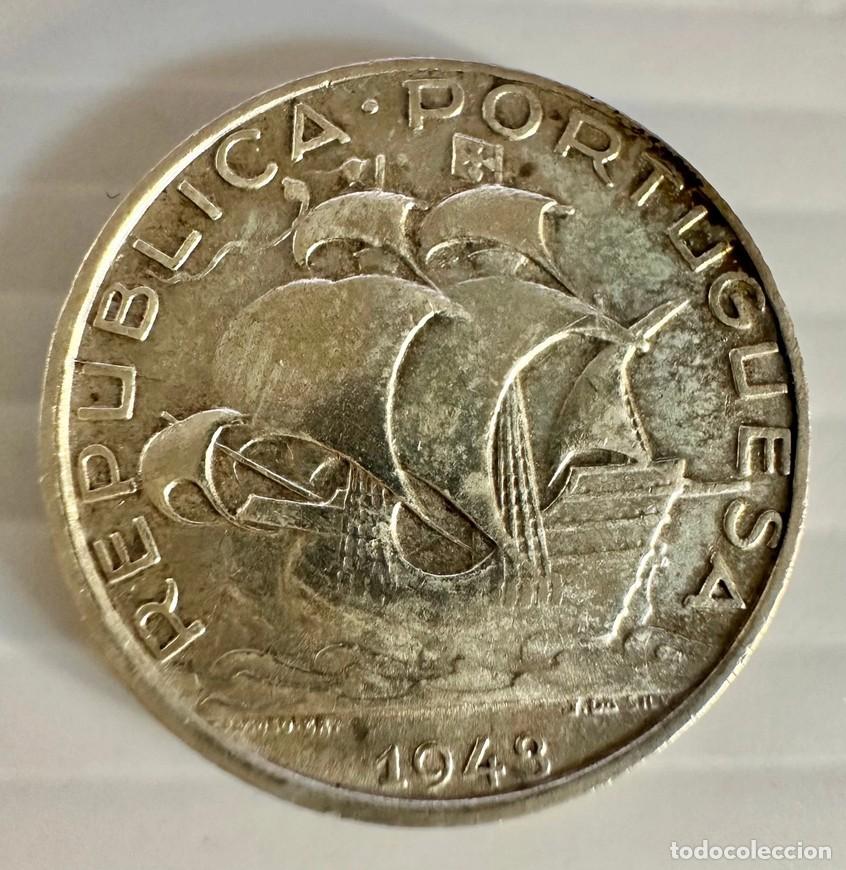 Monedas antiguas de Europa: 2.50 Escudos 1948 Portugal (Silver) KM# 578 BEAUTIFUL