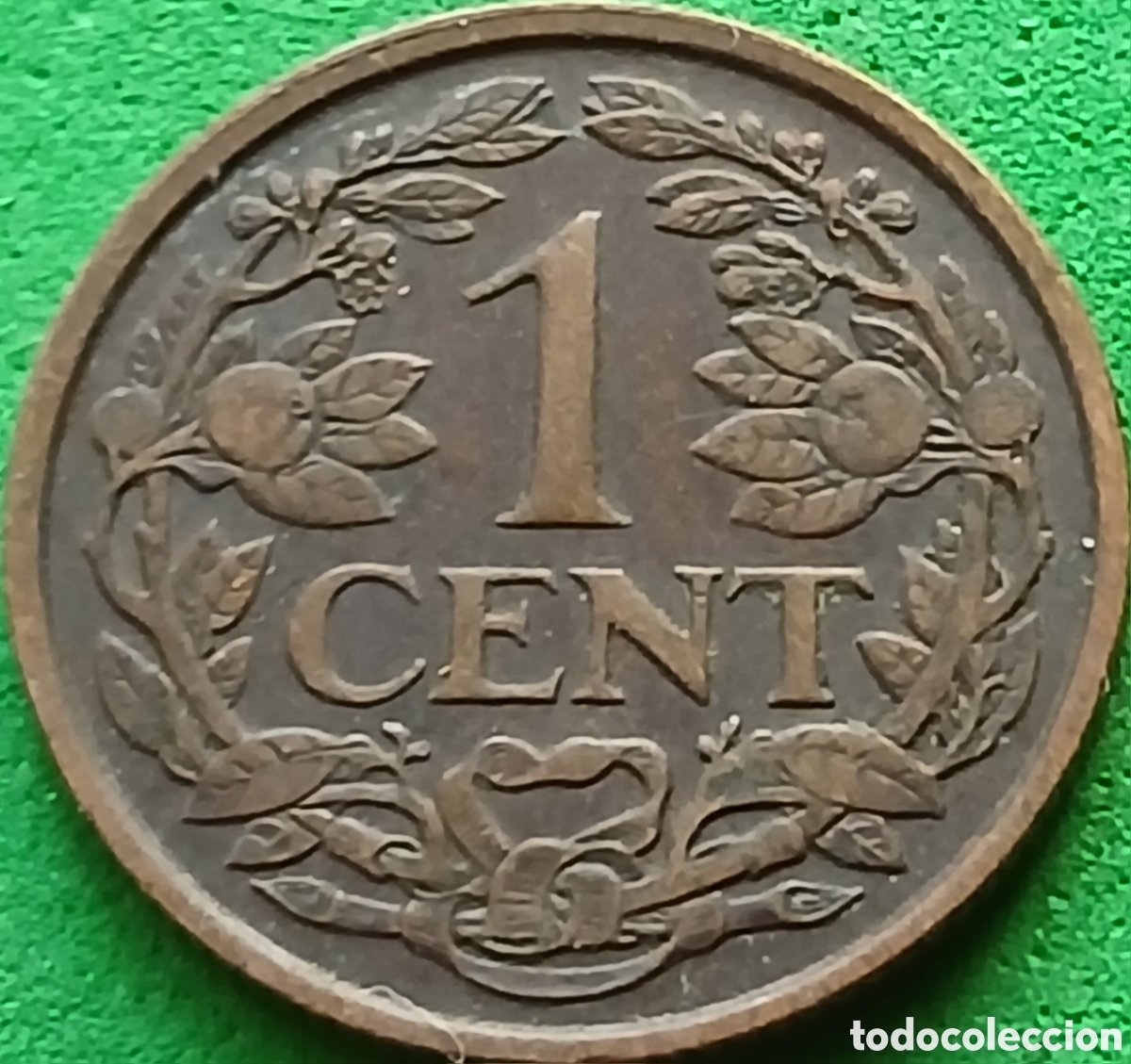 Monedas antiguas de Europa: Pa&iacute;ses Bajos 1 cent 1921 km#152