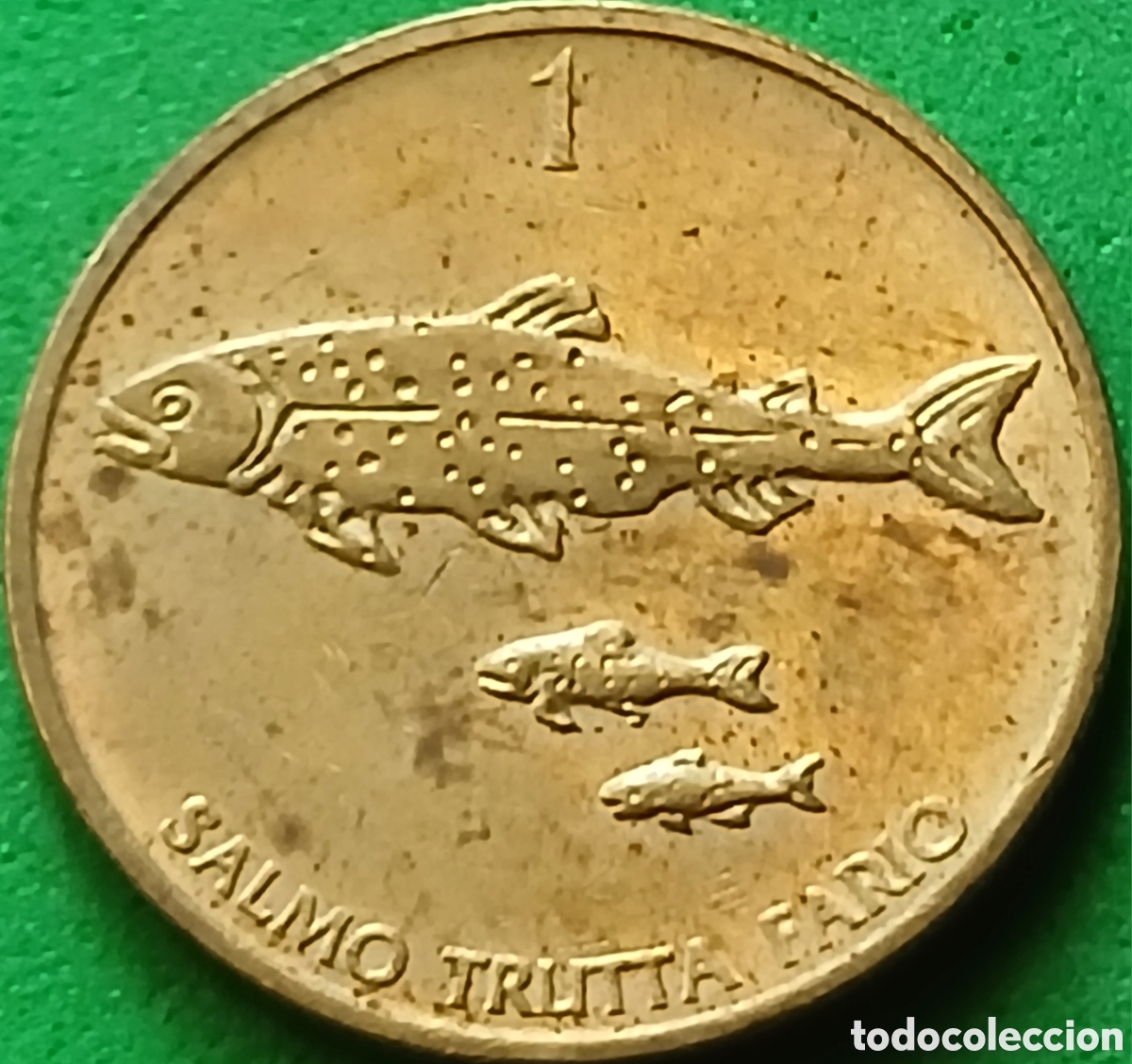 Monedas antiguas de Europa: Eslovenia 1 tolar 1994 km#4 &rdquo;4&rdquo; abierto
