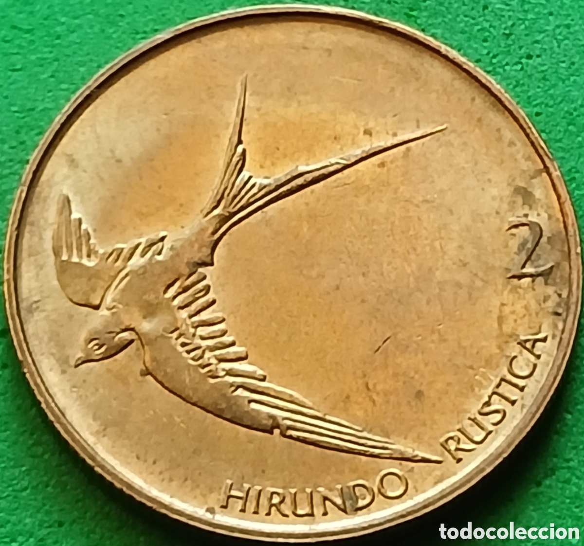 Monedas antiguas de Europa: Eslovenia 2 tolarja 2000 km#5