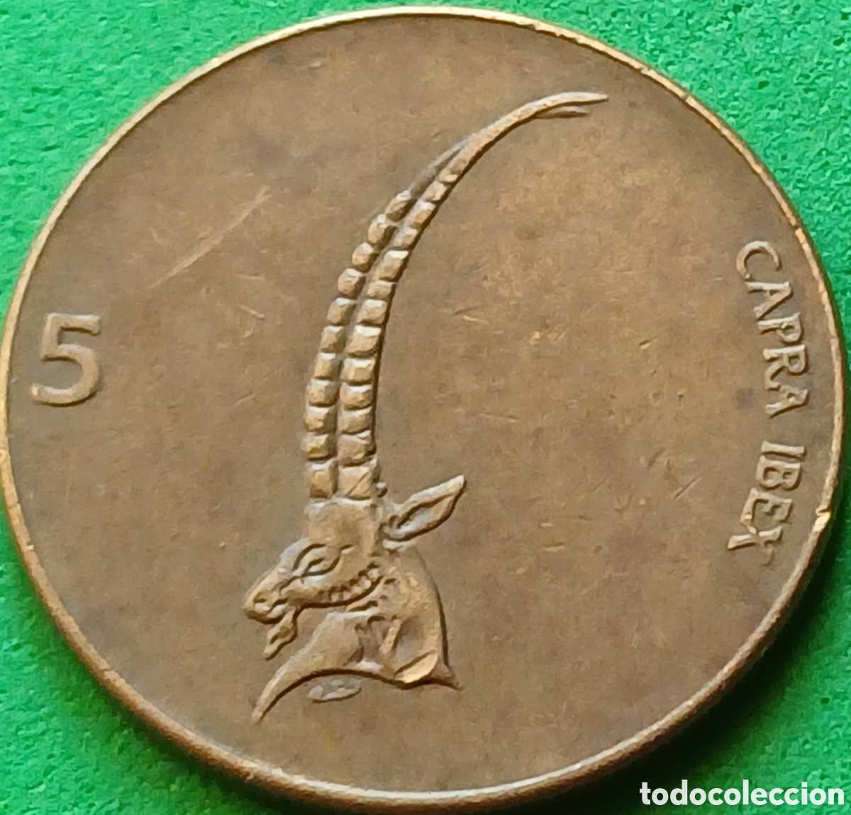 Monedas antiguas de Europa: Eslovenia 5 tolarjev 1992 km#6