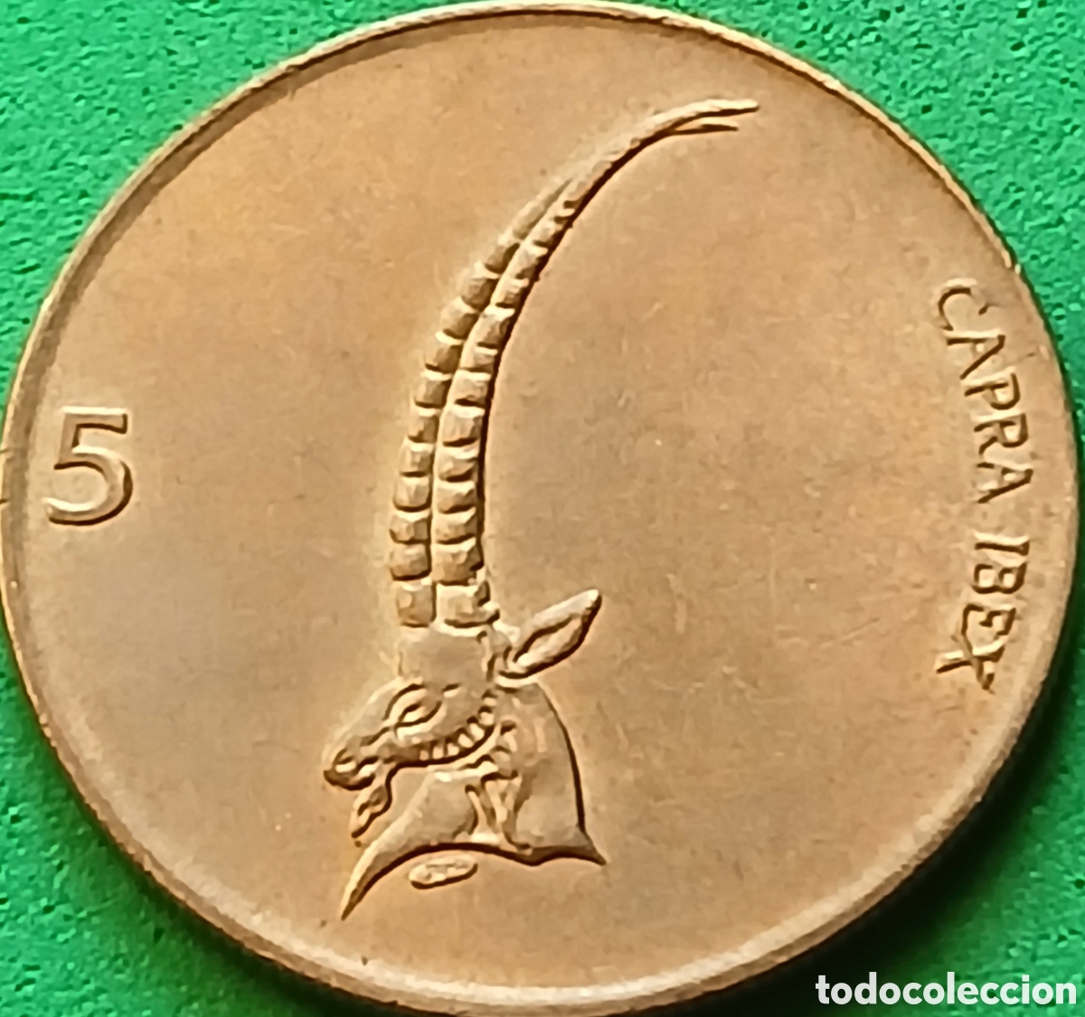 Monedas antiguas de Europa: Eslovenia 5 tolarjev 1994 km#6 &rdquo;4&rdquo; abierto