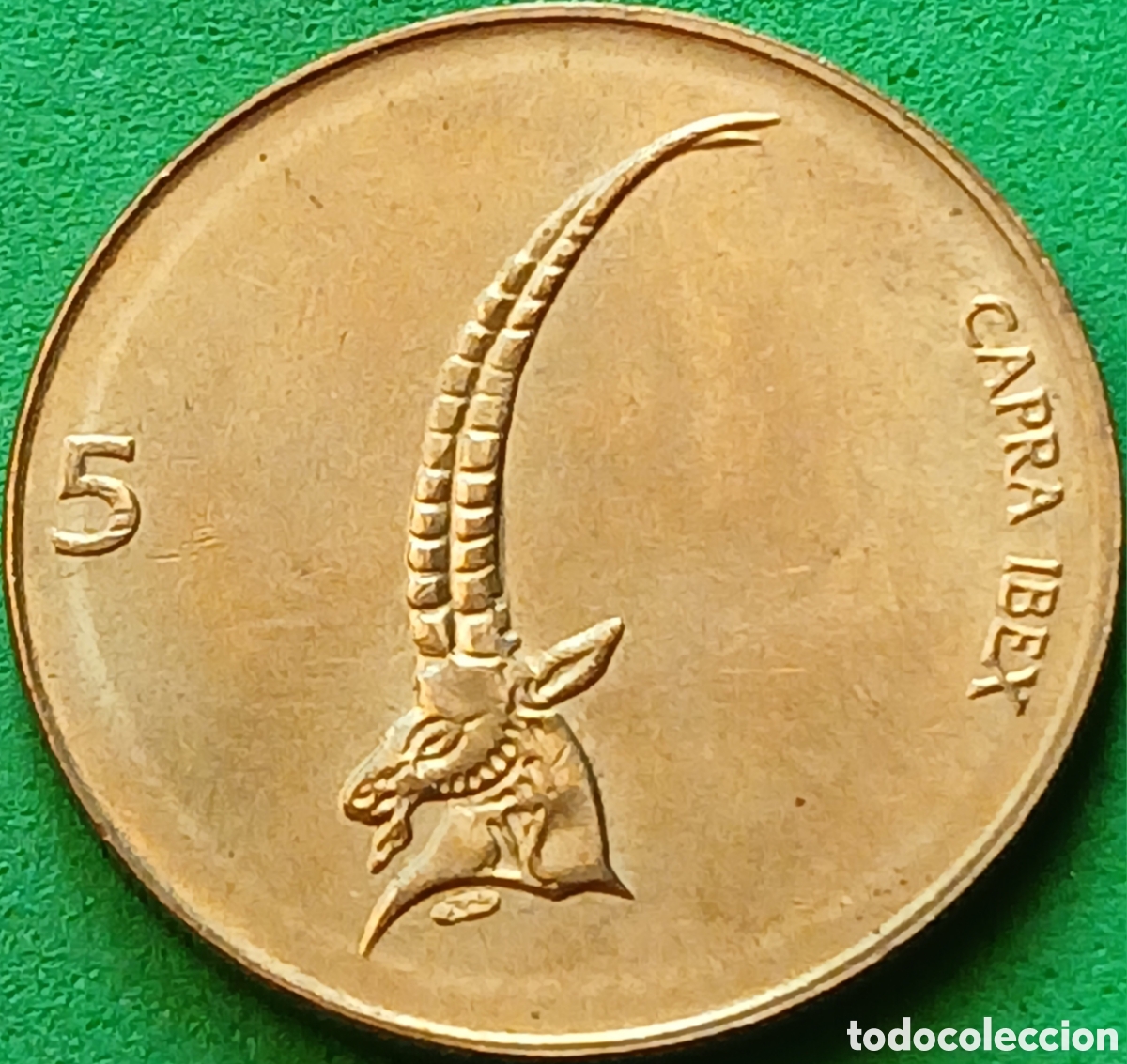 Monedas antiguas de Europa: Eslovenia 5 tolarjev 1995 km#6