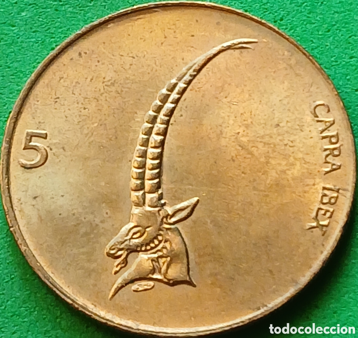 Monedas antiguas de Europa: Eslovenia 5 tolarjev 1999 km#6