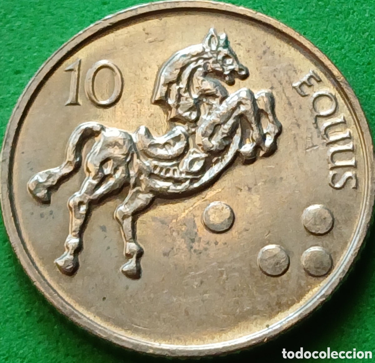 Monedas antiguas de Europa: Eslovenia 10 tolarjev 2002 km#41