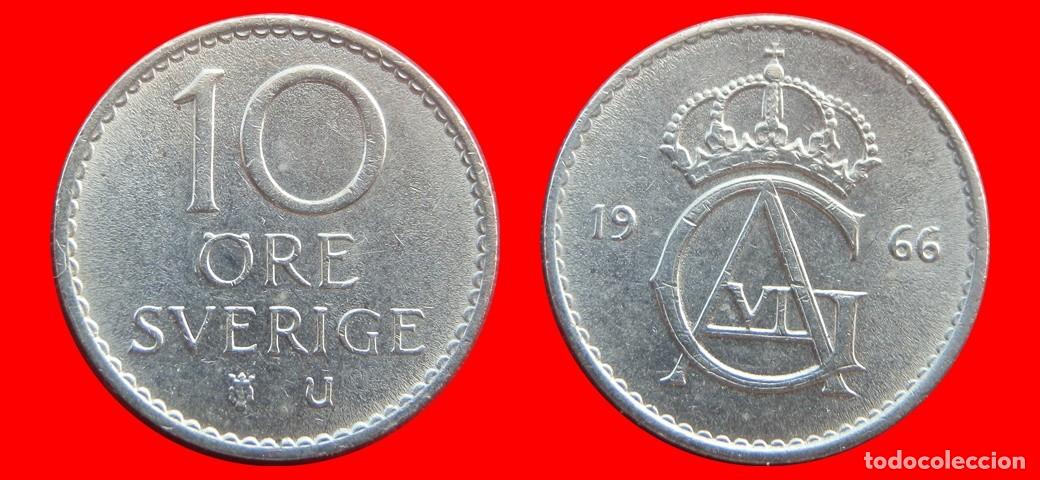 Monedas antiguas de Europa: 10 ORE 1966 SUECIA-144961